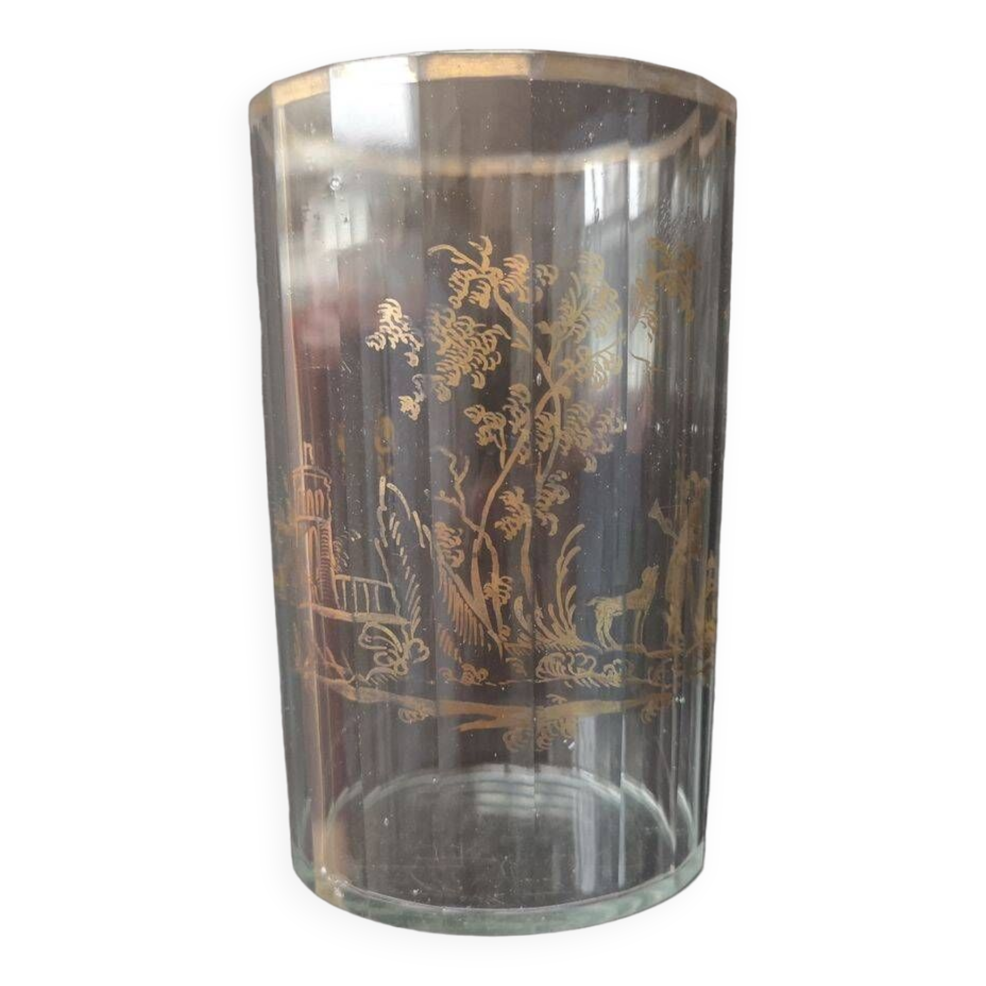 High crystal and gilding glass - Late 18th century early 19th