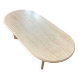 Travertine coffee table