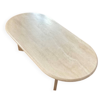 Travertine coffee table