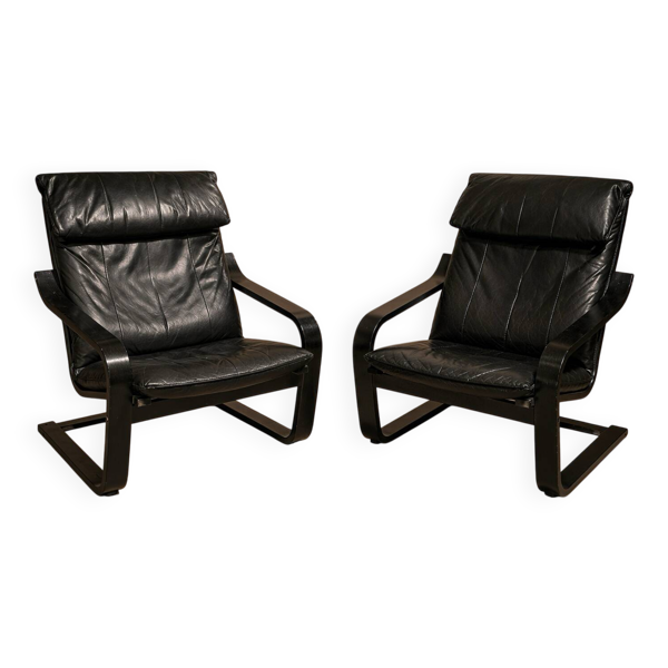 Paire Fauteuil Poäng / N.Nakamura