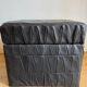 Black leather chest ottoman from Sède