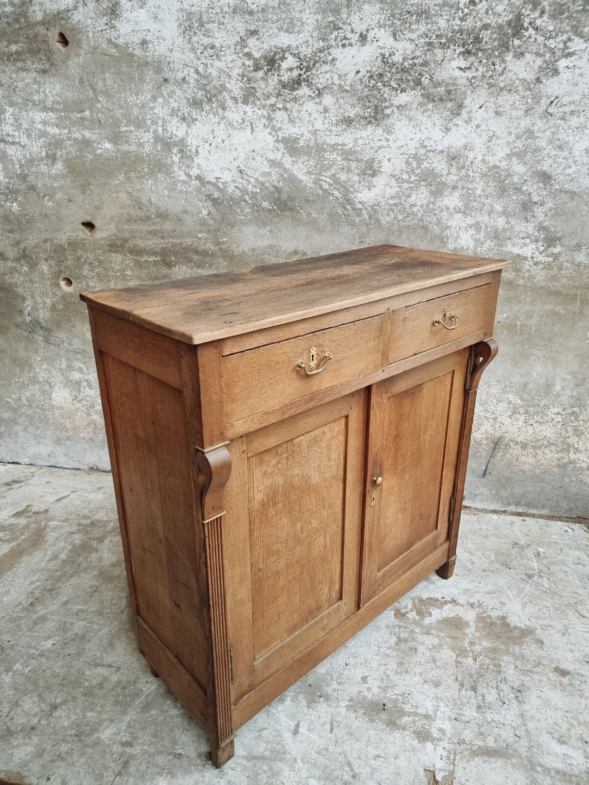 Antique cabinet oak 19th century sideboard