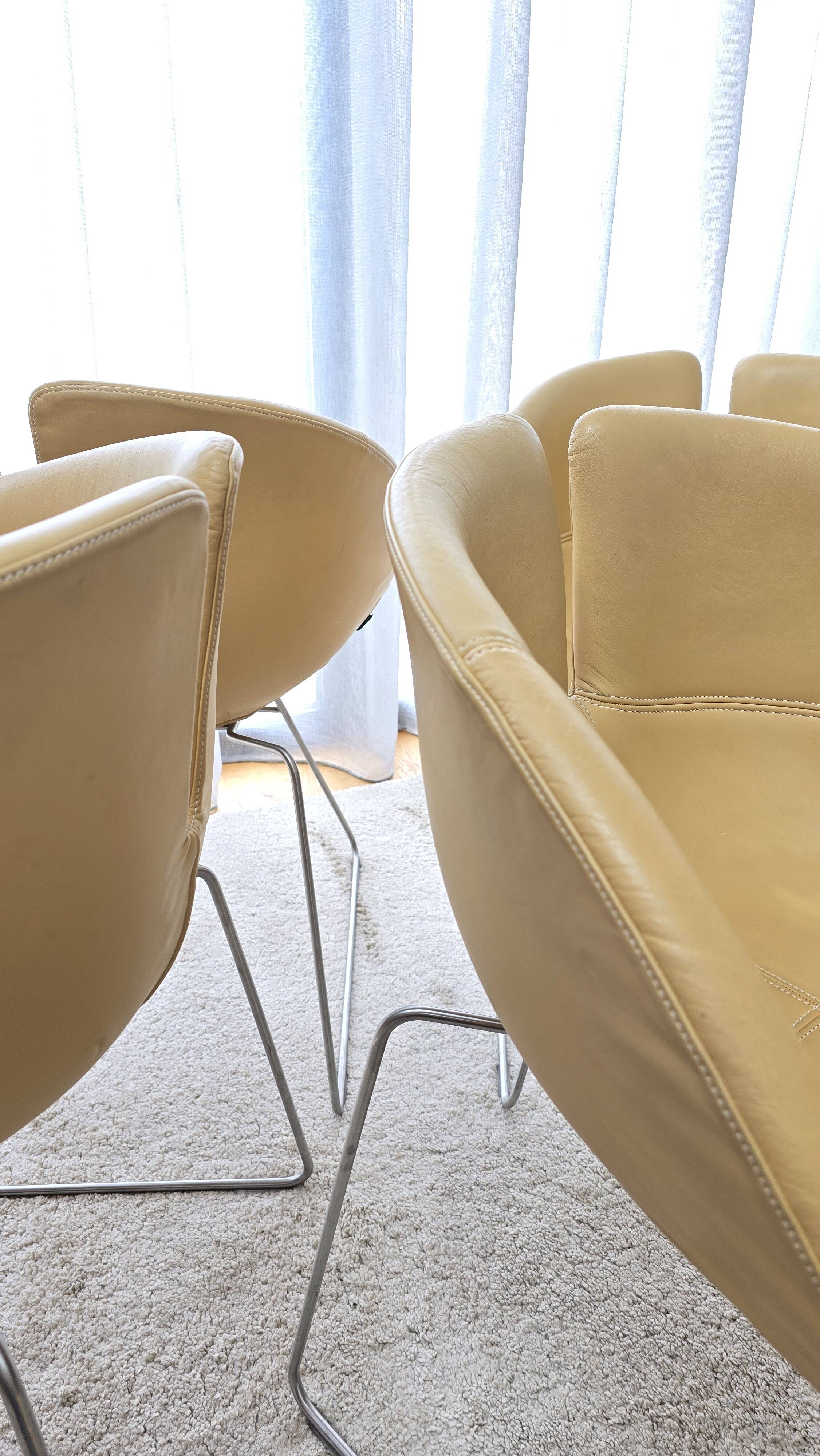 fjord dining chairs set of 4 by moroso