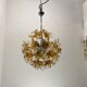 Lustre Spoutnik en verre de Murano