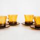 4 tasses à thé du milieu du siècle, Europe, années 1960