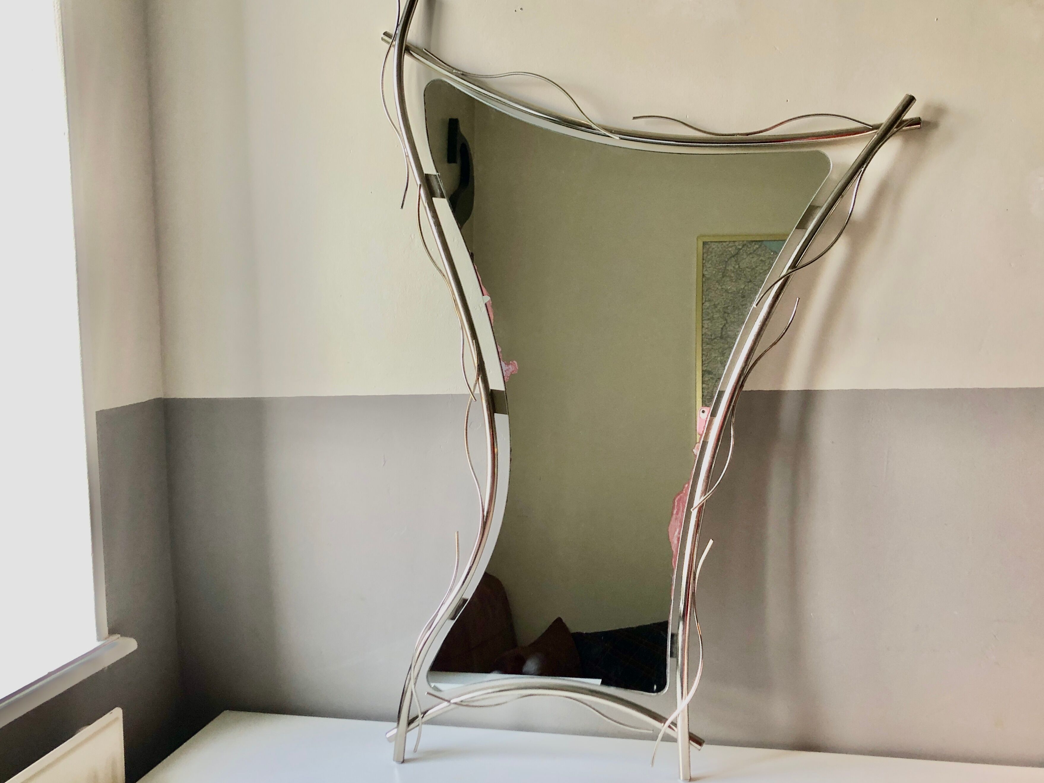 Miroir forme libre 1970 Italie, 98x66 cm