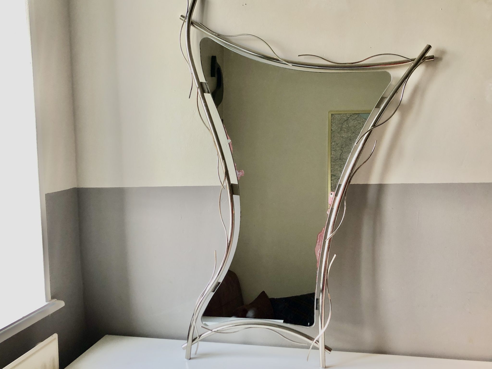 Freeform mirror 1970 Italy, 98x66 cm