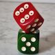 Vintage salt and pepper shaker dice in bakelite