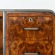 Bauhaus Era Bookcase, Tubular Steel Base, Walnut Veneer, 1930s