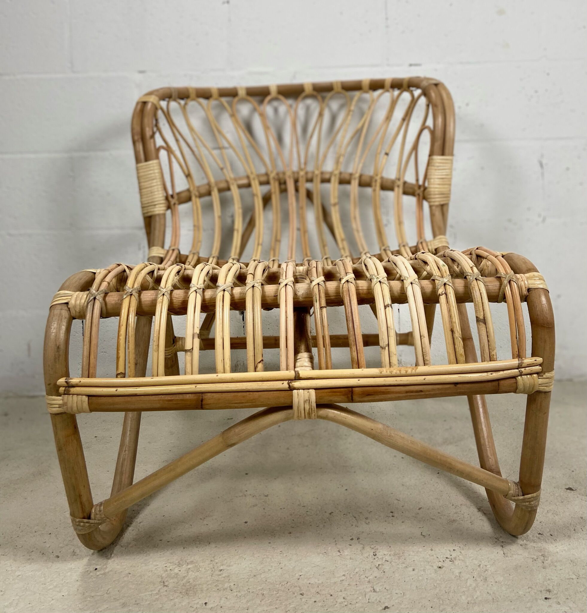 Chair rattan peacock