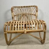 Chair rattan peacock