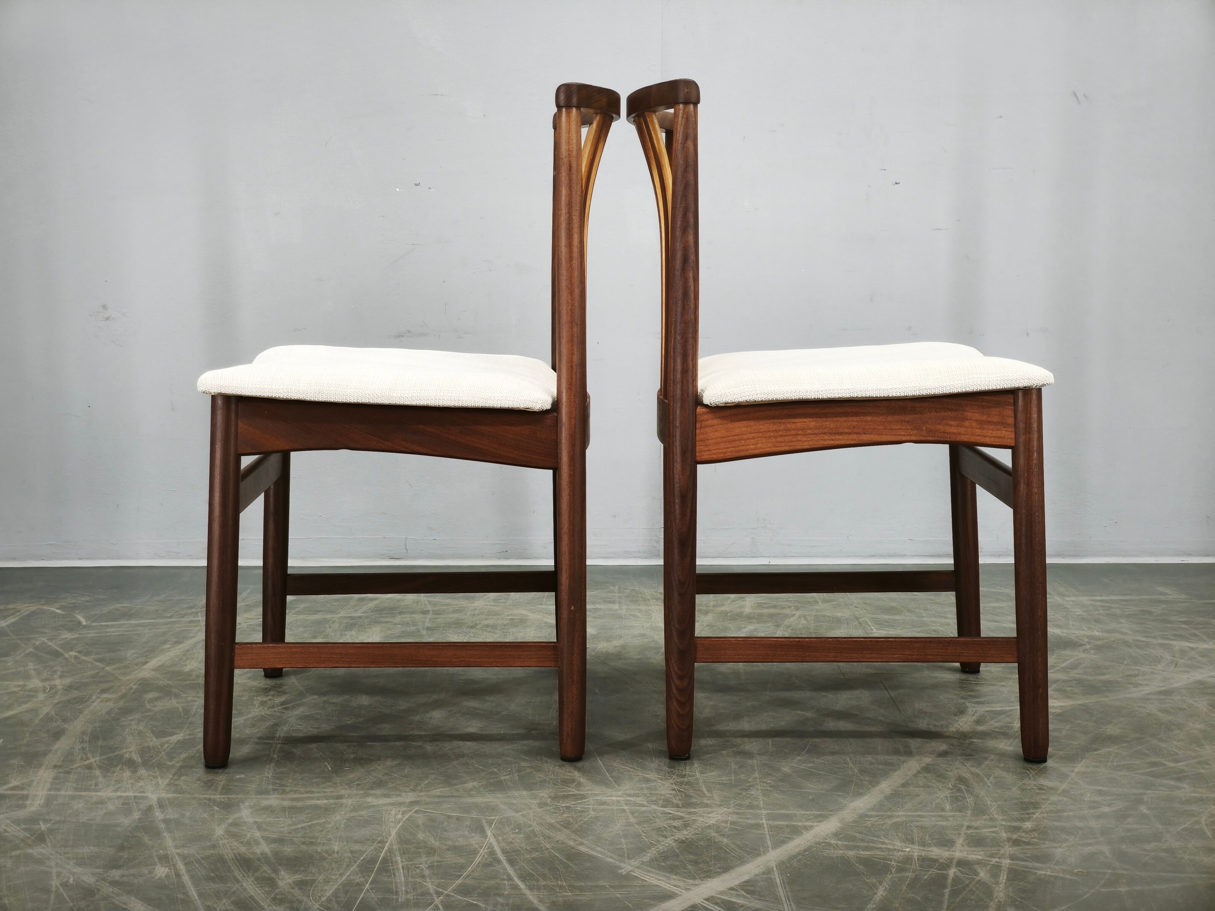Set of Four Danish Teak Dining Chairs, Scandinavia, 1960s