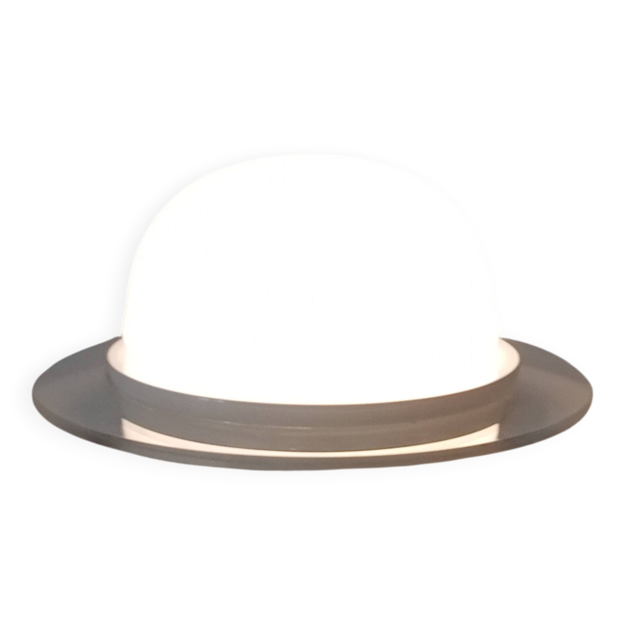 Vintage wall lamp in opaline and lucite