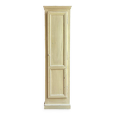 Standing man, cabinet with 1 door, 3 shelves in beige wood