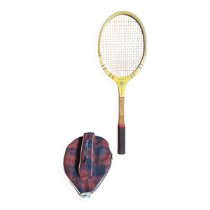 Raquette tennis ancienne - housse