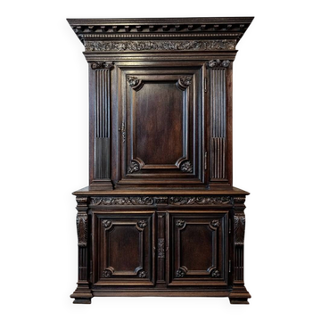 Important Cabinet Style Renaissance En Noyer