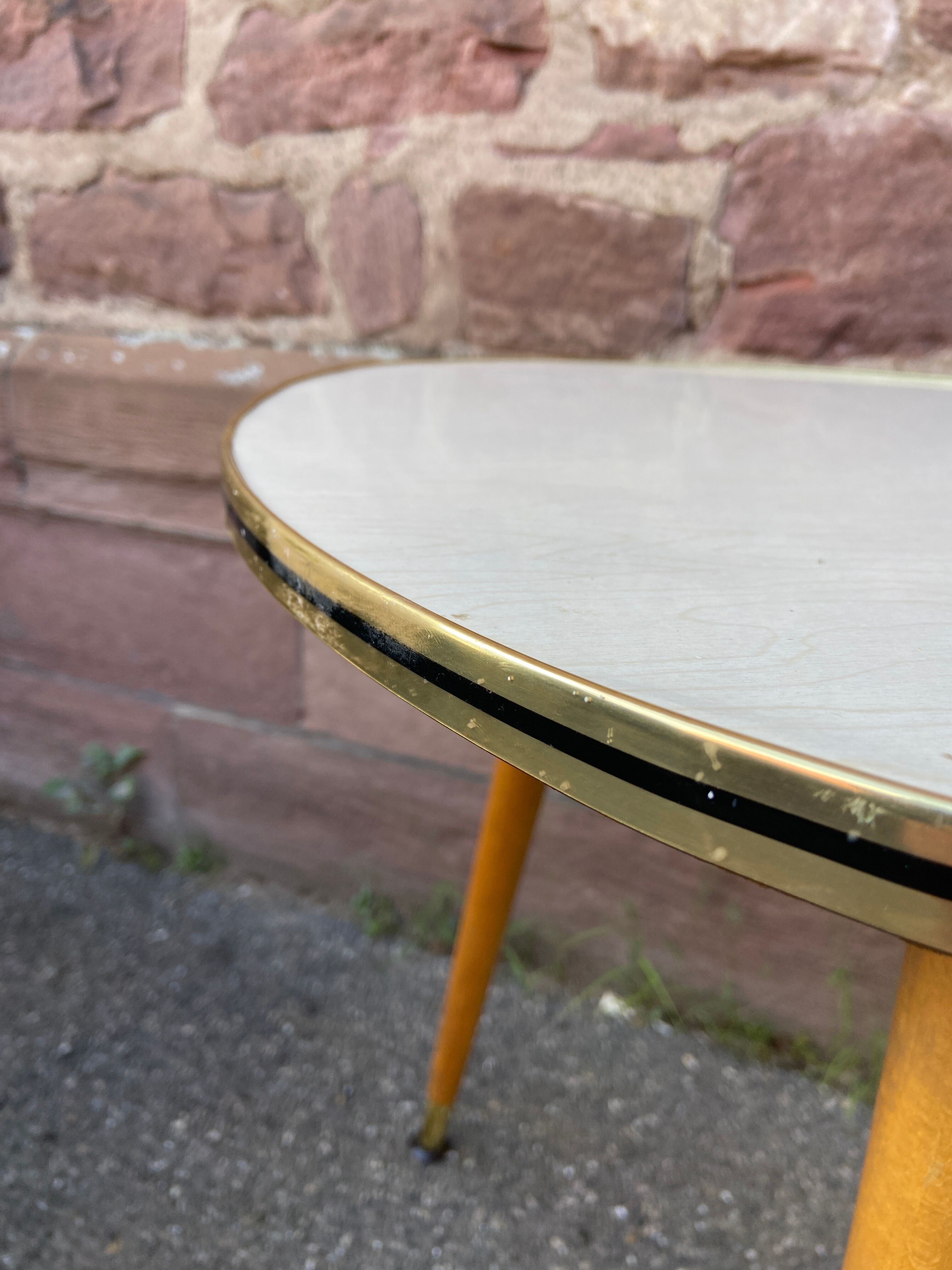 Coffee table cocktail Formica French vintage design 1960