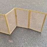 Brass fire screen