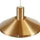 Copper colored aluminum pendant light from Lyskaer belysning. Denmark 1970s