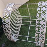 White metal corner shelf