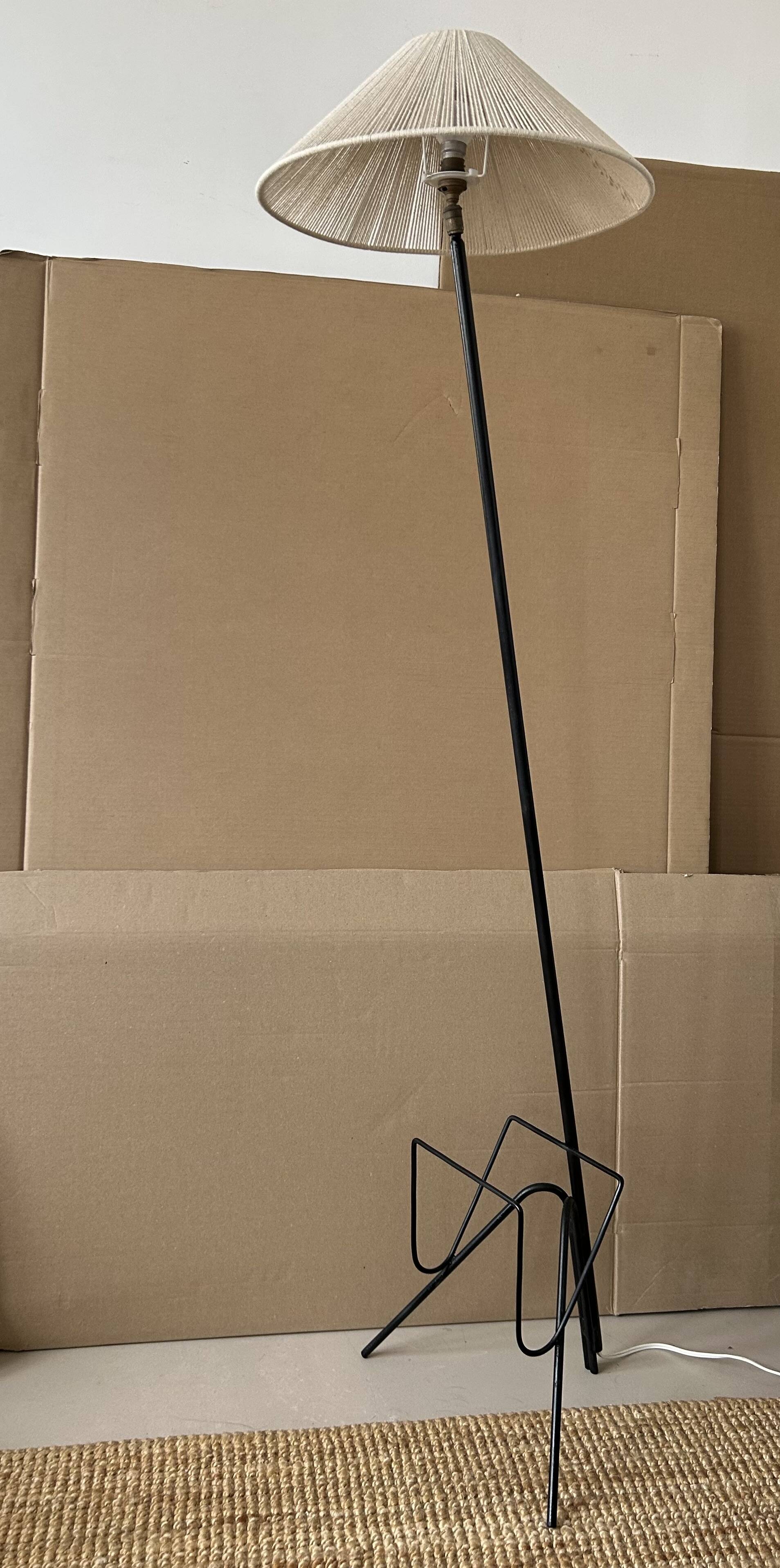 1950s magazine rack floor lamp