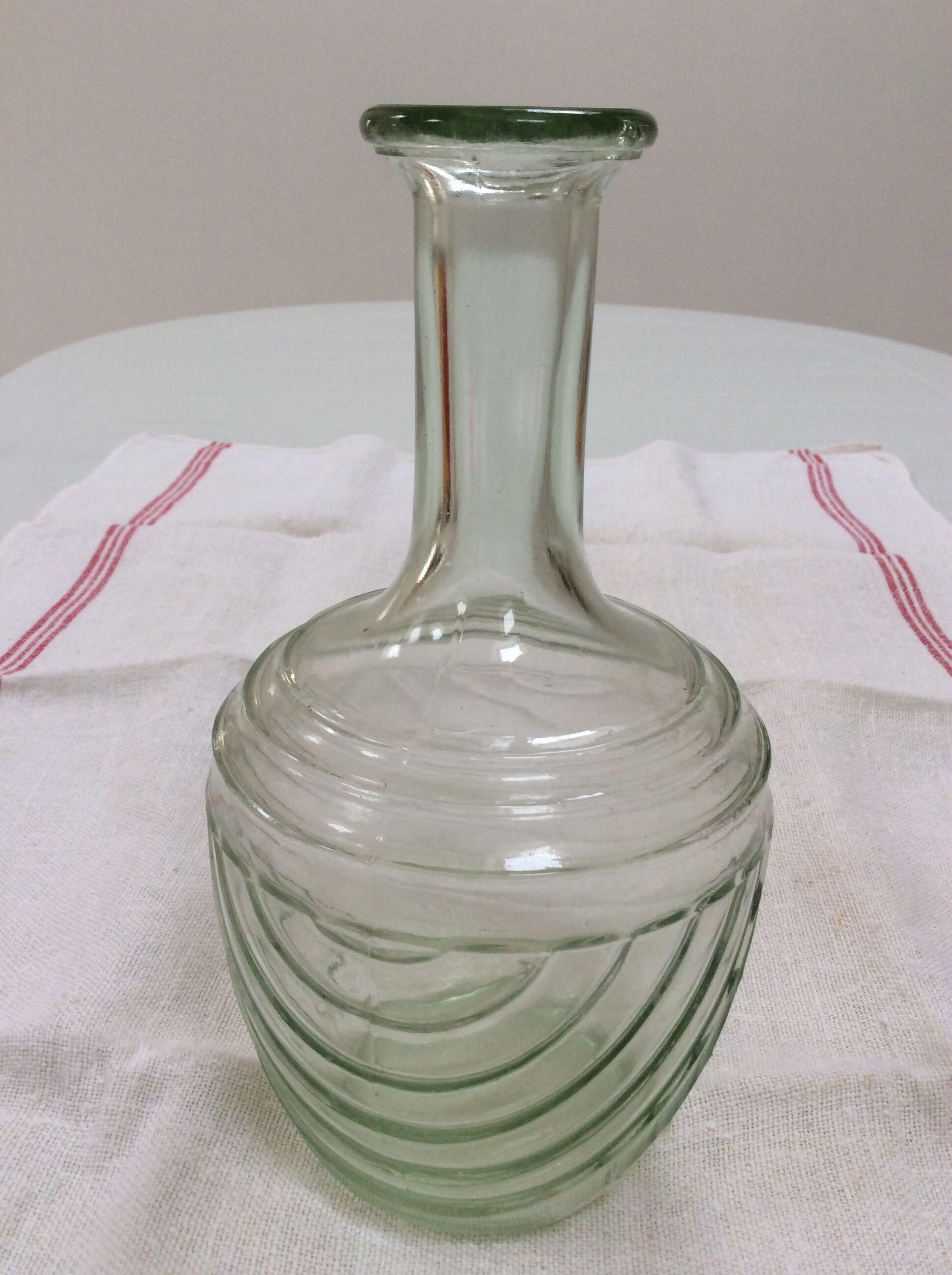 Old glass carafe