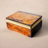 Boîte de vanité imitant l'albâtre de style Régence par Romano Bianchi, Italie, années 1970