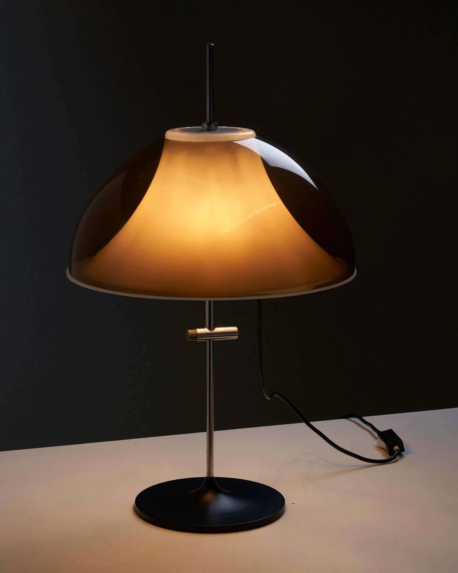 Mushroom space age table lamp by Elio Martinelli for Kontakt Leuchten
