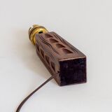 Small carved wooden lamp base, 1950s