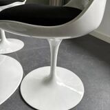 vintage Saarinen Knoll 4x chairs and table Tulip set