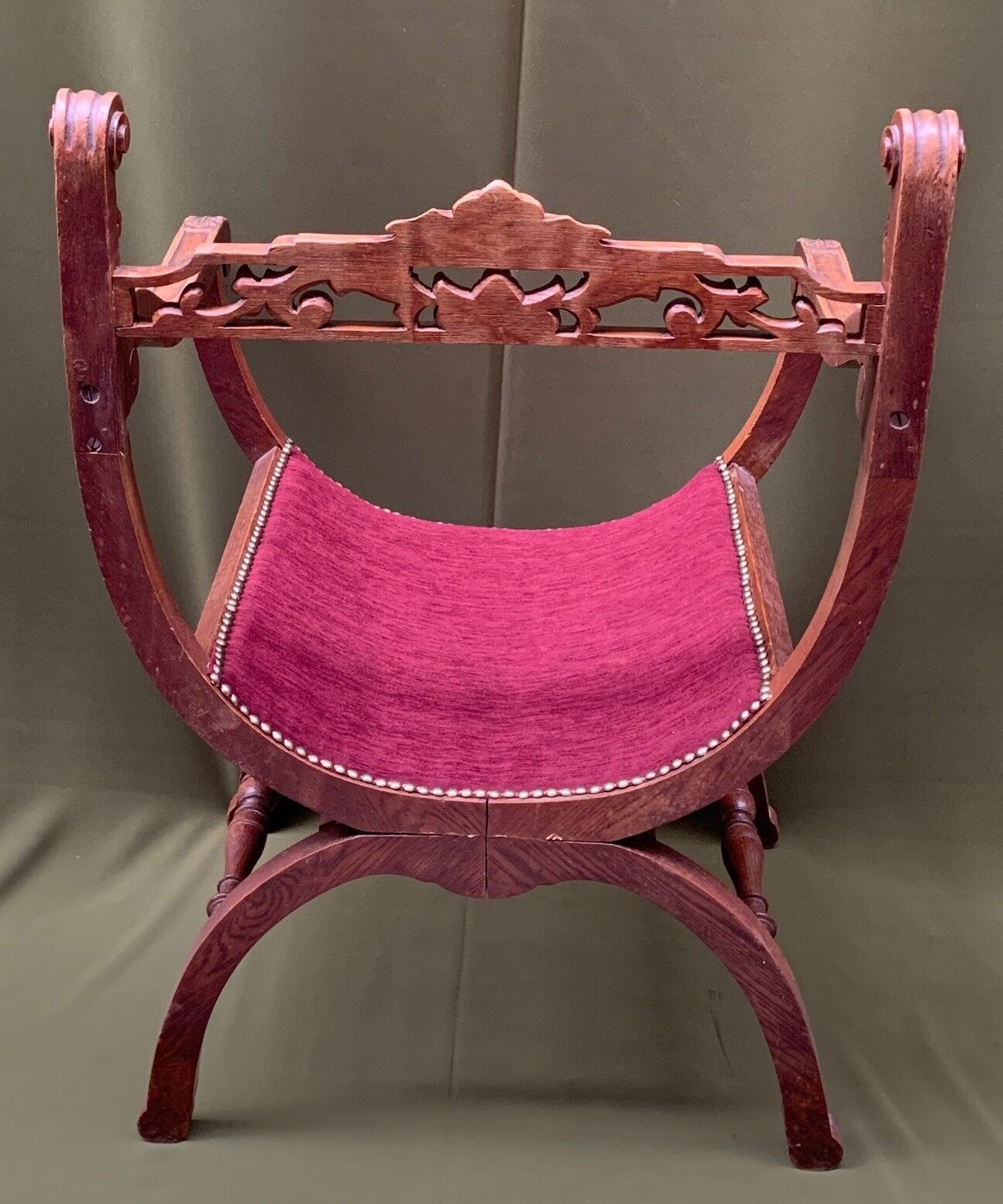 Dagobert oak armchair, new upholstery