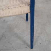 Blue teak chair, Danish design, 1960s, designer: Niels Otto Møller