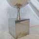 Pied de lampe Philippe Barbier, inox, 1970