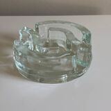 Glass tea light candle holder