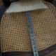 Ancien fauteuil de barbier / coiffeur en cannage