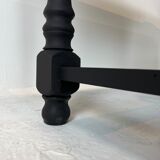 Matte black farmhouse table