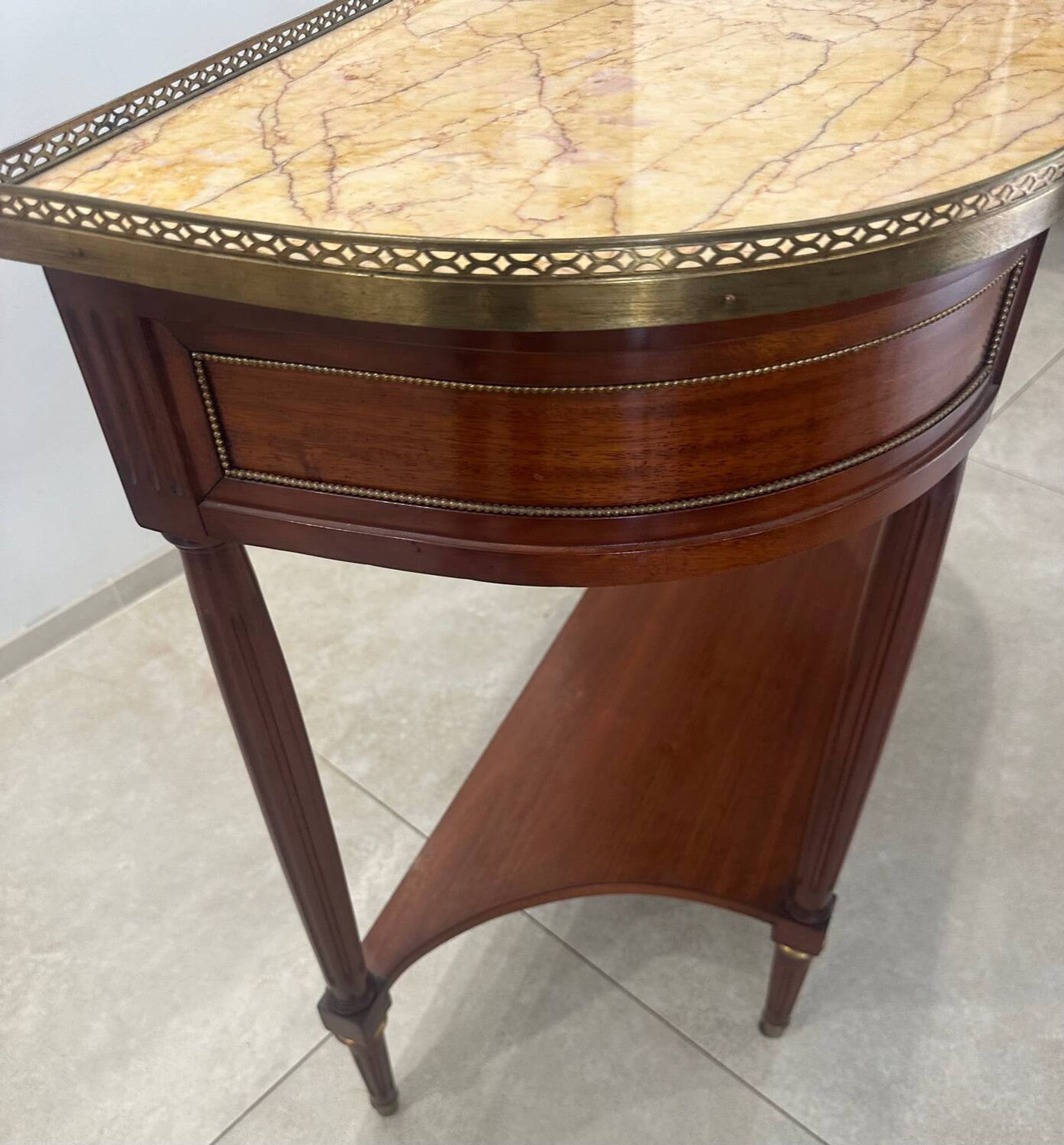 Louis XVI style mahogany console, 19th century