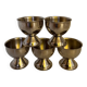 Set de 5 coquetiers en acier inoxydable
