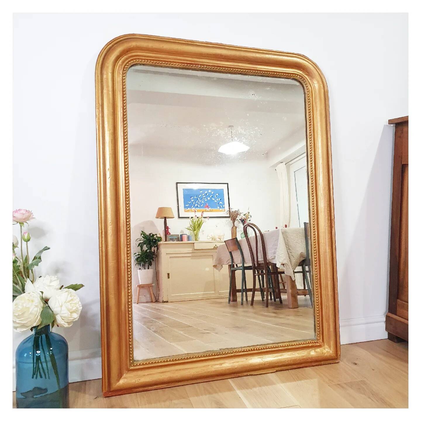 Antique gilded mirror Louis Philippe