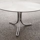 Table en verre vintage