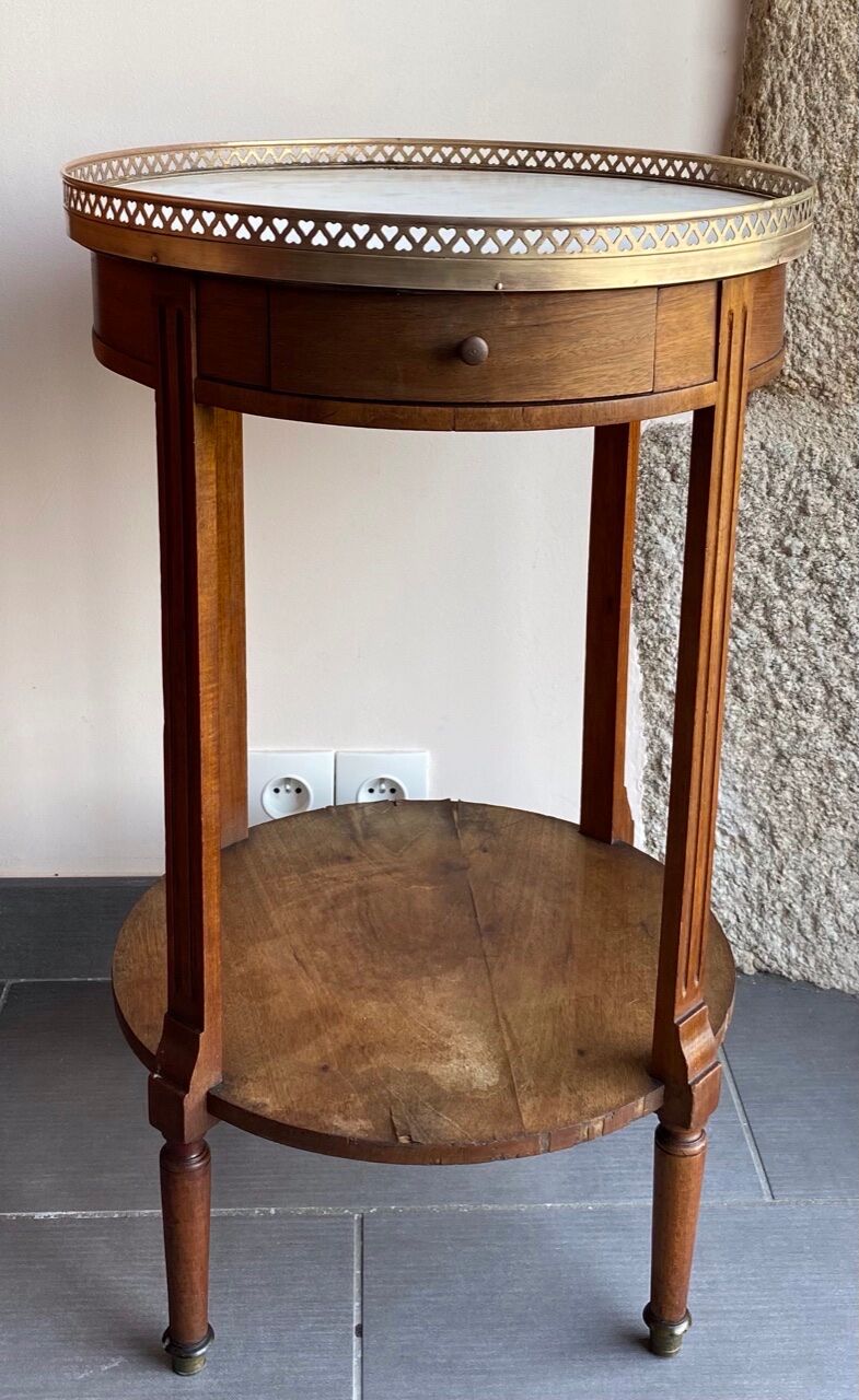 Louis XV-style hot water table in brace, early XX Century