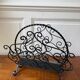 Wrought iron magazine rack