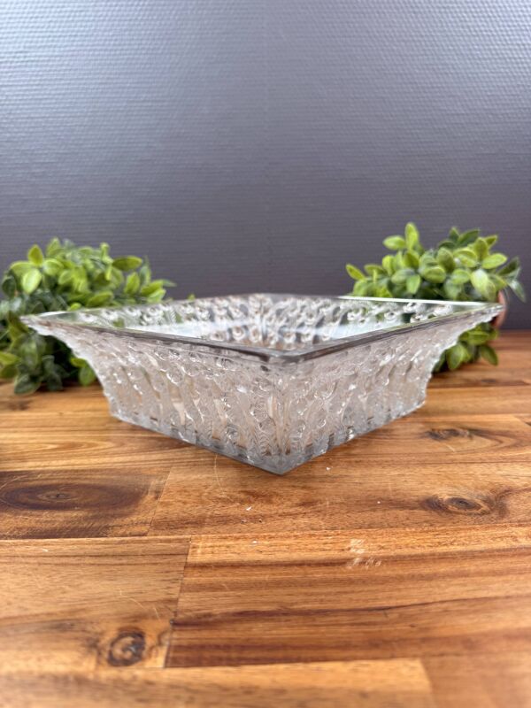 Coupe Vide-Poche Lalique France en Cristal Satiné – Décor Roses
