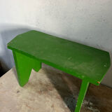 Green wood bench stool