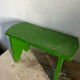 Green wood bench stool