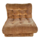 Vintage brown corduroy armchair from the 70s