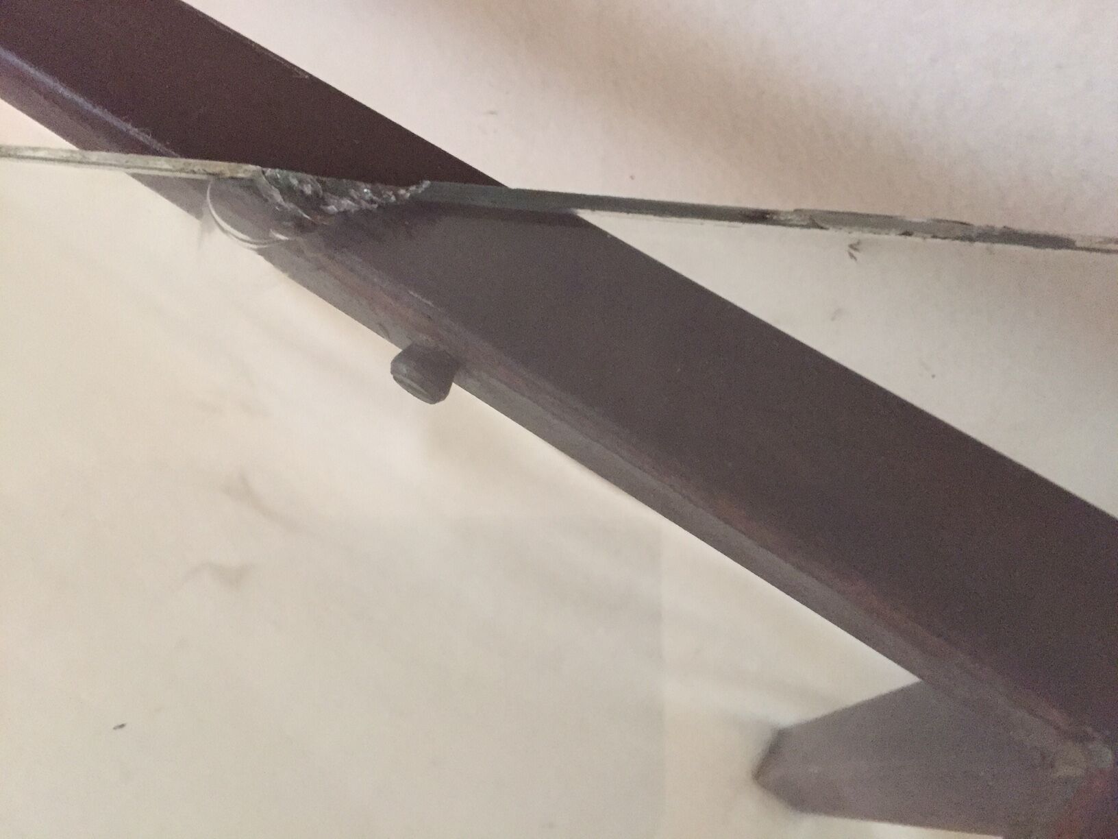 Metal and glass coffee table