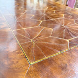 19th century Georgian style commode in end-grain wood marquetry.