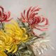 Charles Jung, Chrysanthemums in a Glass Vase (circa 1900)