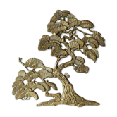 Brass wall sculpture